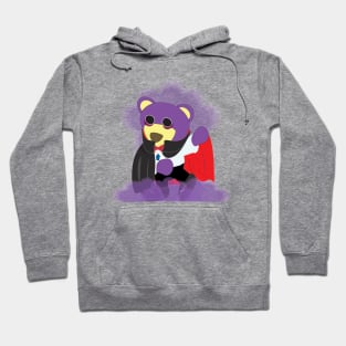 Mr.purple bear is Vampire,Halloween bear,ghost bear,Dracula bear Hoodie